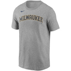 Christian Yelich Milwaukee Brewers Nike Name & Number T-Shirt - MLB