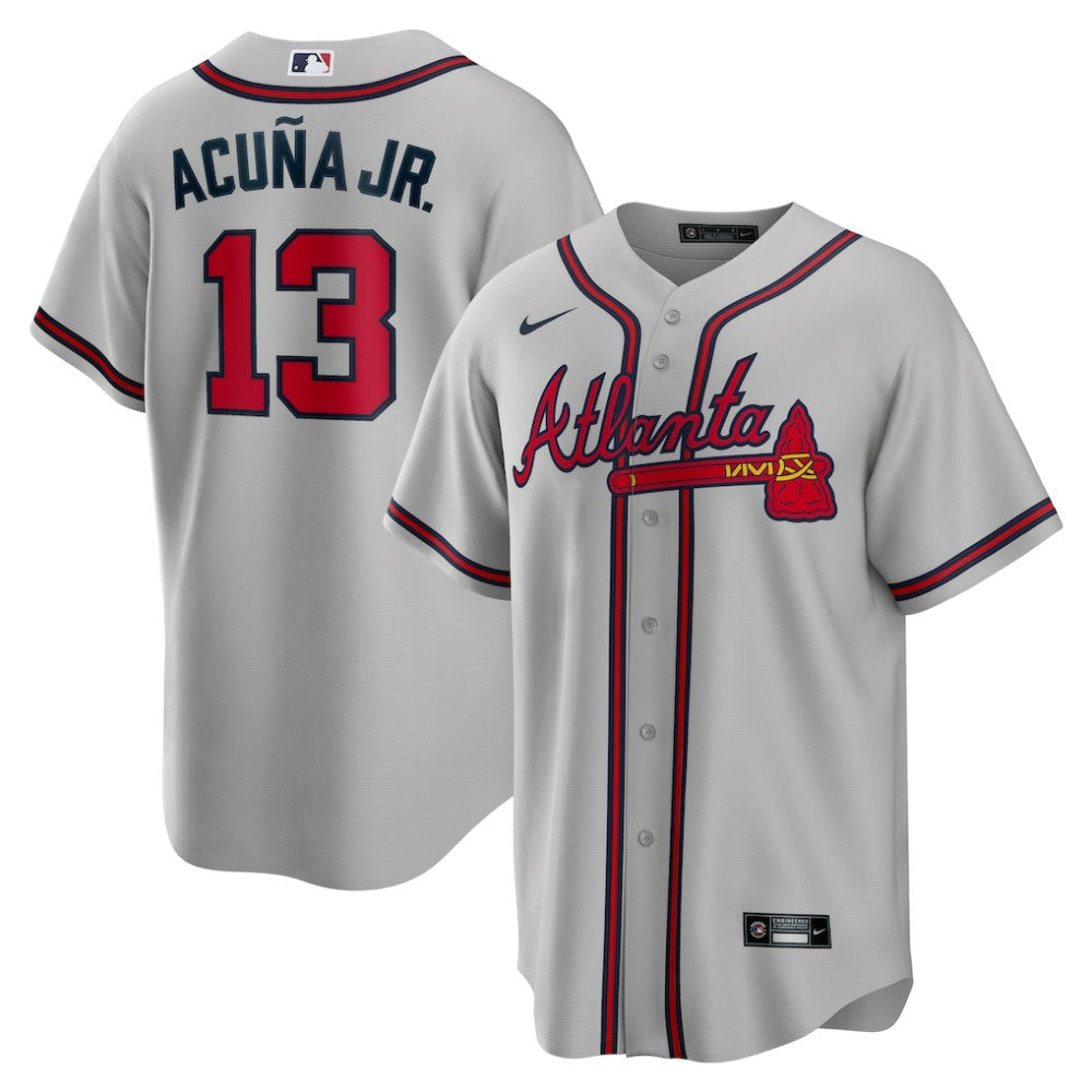 Ronald Acuna Jr. Atlanta Braves Nike Road Replica Player Name Jersey - MLB