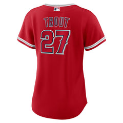 Mike Trout Los Angeles Angels Nike Women's Alternate Replica Player Jersey - MLB