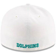 Miami Dolphins New Era Omaha Low Profile 59FIFTY Fitted Hat White | NFL