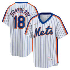 Darryl Strawberry New York Mets Nike Home Cooperstown Collection Player Jersey - MLB
