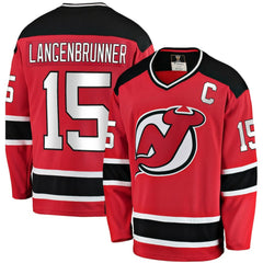 Jamie Langenbrunner New Jersey Devils Fanatics Premier Breakaway Retired Player Jersey - Red - NHL