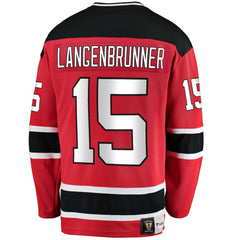 Jamie Langenbrunner New Jersey Devils Fanatics Premier Breakaway Retired Player Jersey - Red - NHL