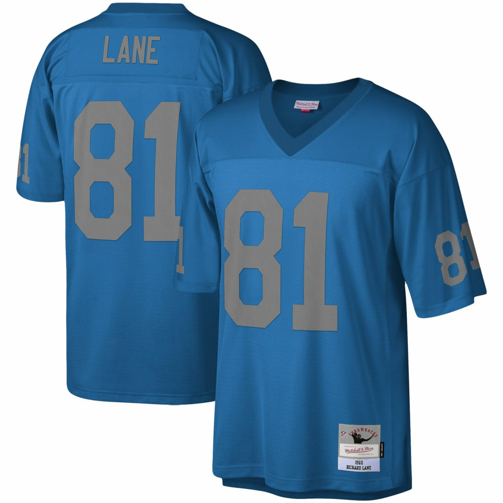 Richard Lane Detroit Lions Legacy Replica Jersey Blue | Mitchell & Ness