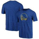 Golden State Warriors Distressed Primary Logo Tri-Blend T-Shirt Royal - NBA