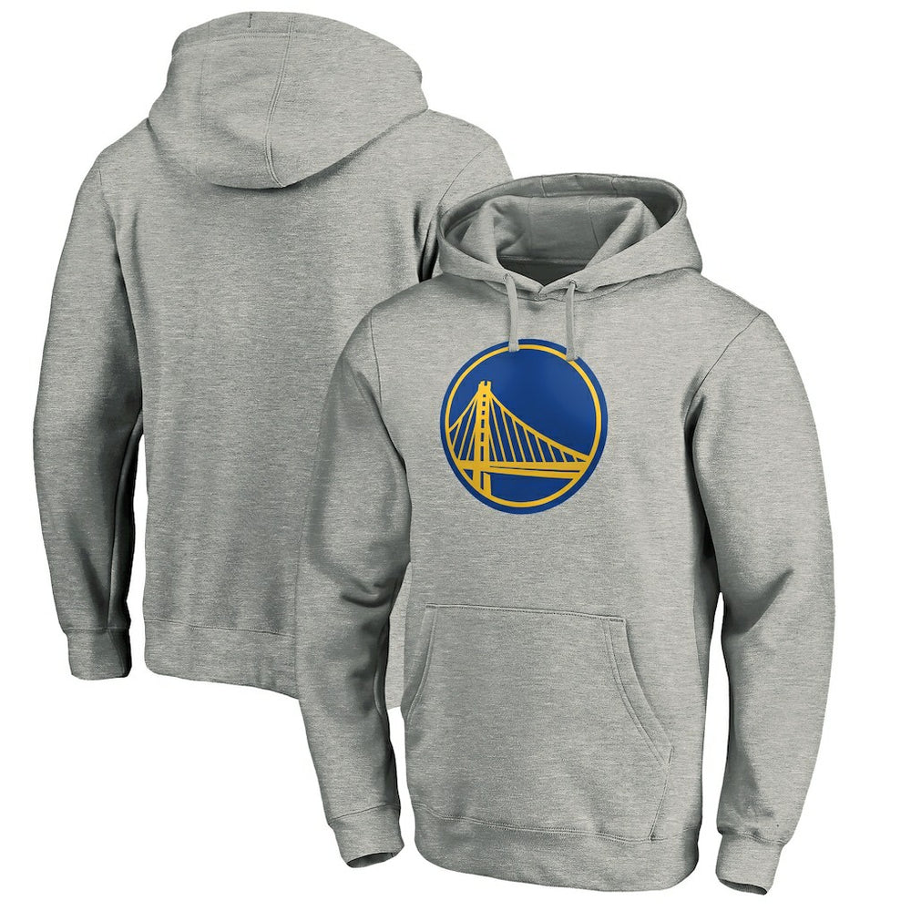 Golden State Warriors Primary Logo Pullover Hoodie Heather Gray - NBA