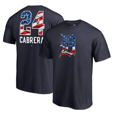 Miguel Cabrera Detroit Tigers Banner Wave Name & Number T-Shirt - MLB