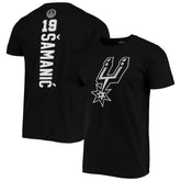 Luka Samanic San Antonio Spurs Playmaker Name & Number Logo T-Shirt Black - NBA