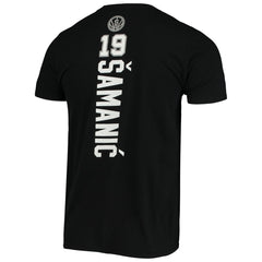 Luka Samanic San Antonio Spurs Playmaker Name & Number Logo T-Shirt Black - NBA