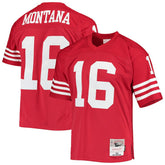 Joe Montana San Francisco 49ers Legacy Replica Jersey Scarlet | Mitchell & Ness