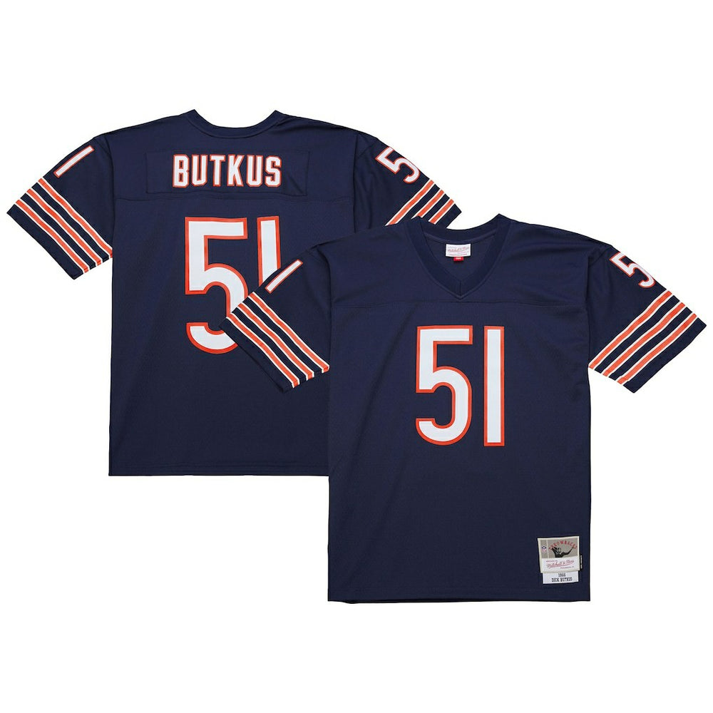 Dick Butkus Chicago Bears Legacy Replica Jersey Navy | Mitchell & Ness