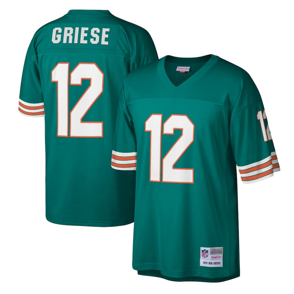 Bob Griese Miami Dolphins Legacy Replica Jersey Aqua | Mitchell & Ness