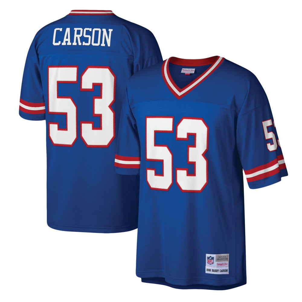 Harry Carson New York Giants Legacy Replica Jersey Royal | Mitchell & Ness