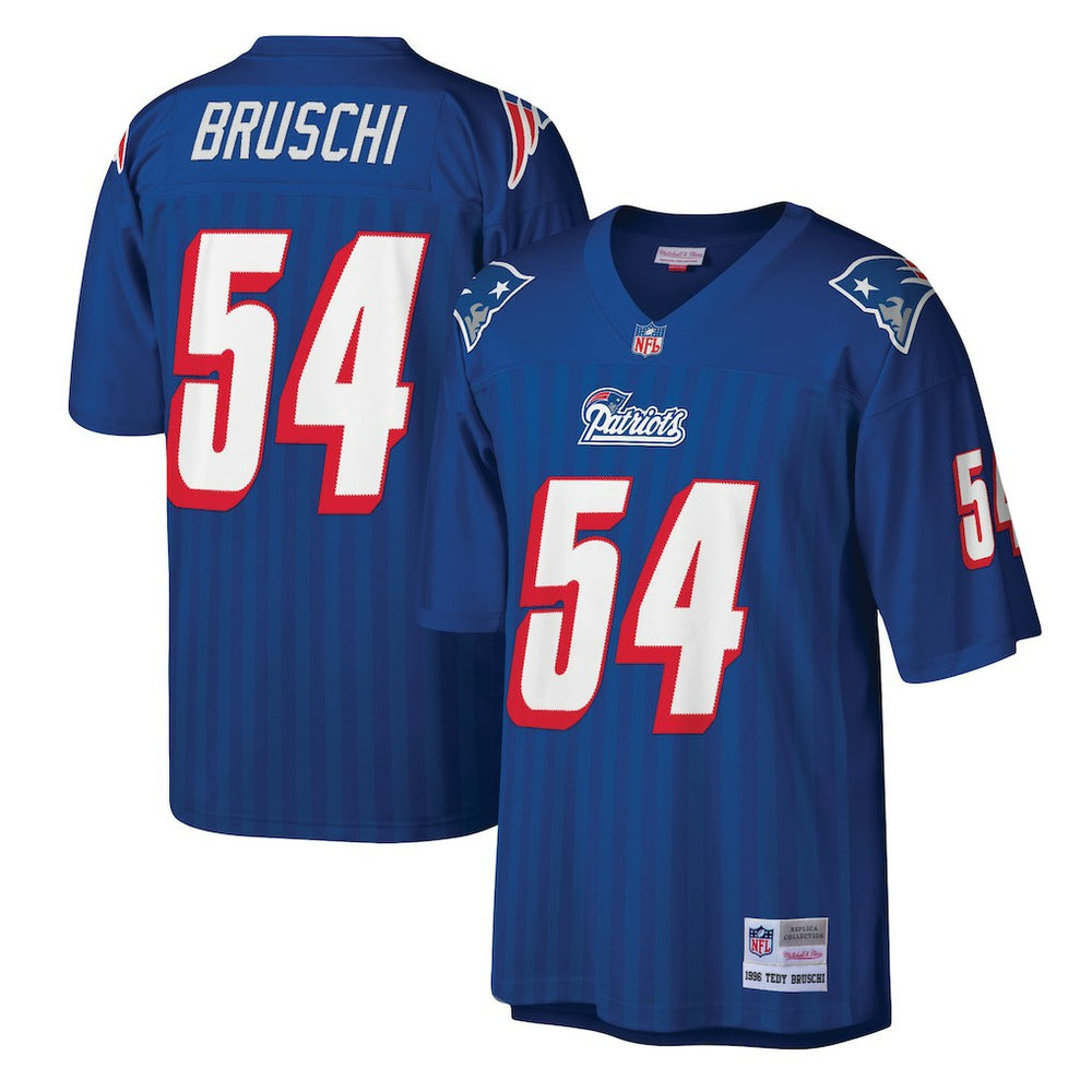 Tedy Bruschi New England Patriots Legacy Replica Jersey Royal | Mitchell & Ness