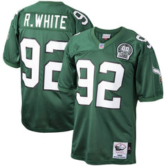 Reggie White Philadelphia Eagles Authentic Throwback Retired Player Jersey Green | Mitchell & Ness