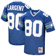 Steve Largent Seattle Seahawks 1985 Authentic Throwback Retired Player Jersey Royal | Mitchell & Ness