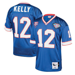 Jim Kelly Buffalo Bills 1994 Authentic Throwback Retired Player Jersey Royal | Mitchell & Ness