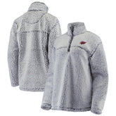Arizona Cardinals G-III 4Her by Carl Banks Women's Sherpa Quarter-Zip Pullover Jacket Gray | NFL