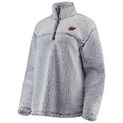 Arizona Cardinals G-III 4Her by Carl Banks Women's Sherpa Quarter-Zip Pullover Jacket Gray | NFL