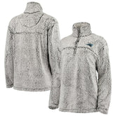 Carolina Panthers G-III 4Her by Carl Banks Women's Sherpa Quarter-Zip Pullover Jacket Gray | NFL