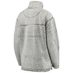 Kansas City Chiefs Women's Sherpa Quarter-Zip Pullover Jacket Gray | NFL