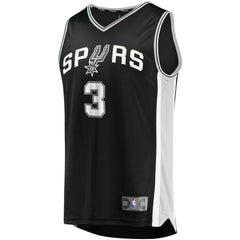 Keldon Johnson San Antonio Spurs Fast Break Replica Jersey Black Icon Edition - NBA