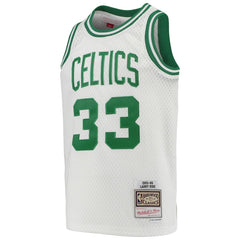 Larry Bird Boston Celtics Youth 1985-86 Hardwood Classics Swingman Throwback Jersey White - NBA