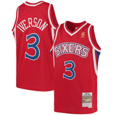 Allen Iverson Philadelphia 76ers Youth 1996/97 Hardwood Classics Swingman Throwback Jersey Red - NBA