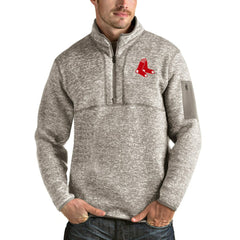 Boston Red Sox Antigua Fortune Quarter-Zip Pullover Jacket - MLB