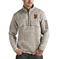 San Francisco Giants Antigua Fortune Quarter-Zip Pullover Jacket - MLB