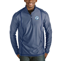 St. Louis Blues Antigua 2019 Stanley Cup Champions Tempo Quarter-Zip Pullover Jacket - Royal/Heather Gray - NHL