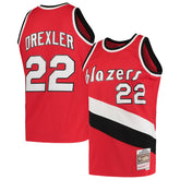 Clyde Drexler Portland Trail Blazers 1983/84 Hardwood Classics Swingman Jersey Red - NBA