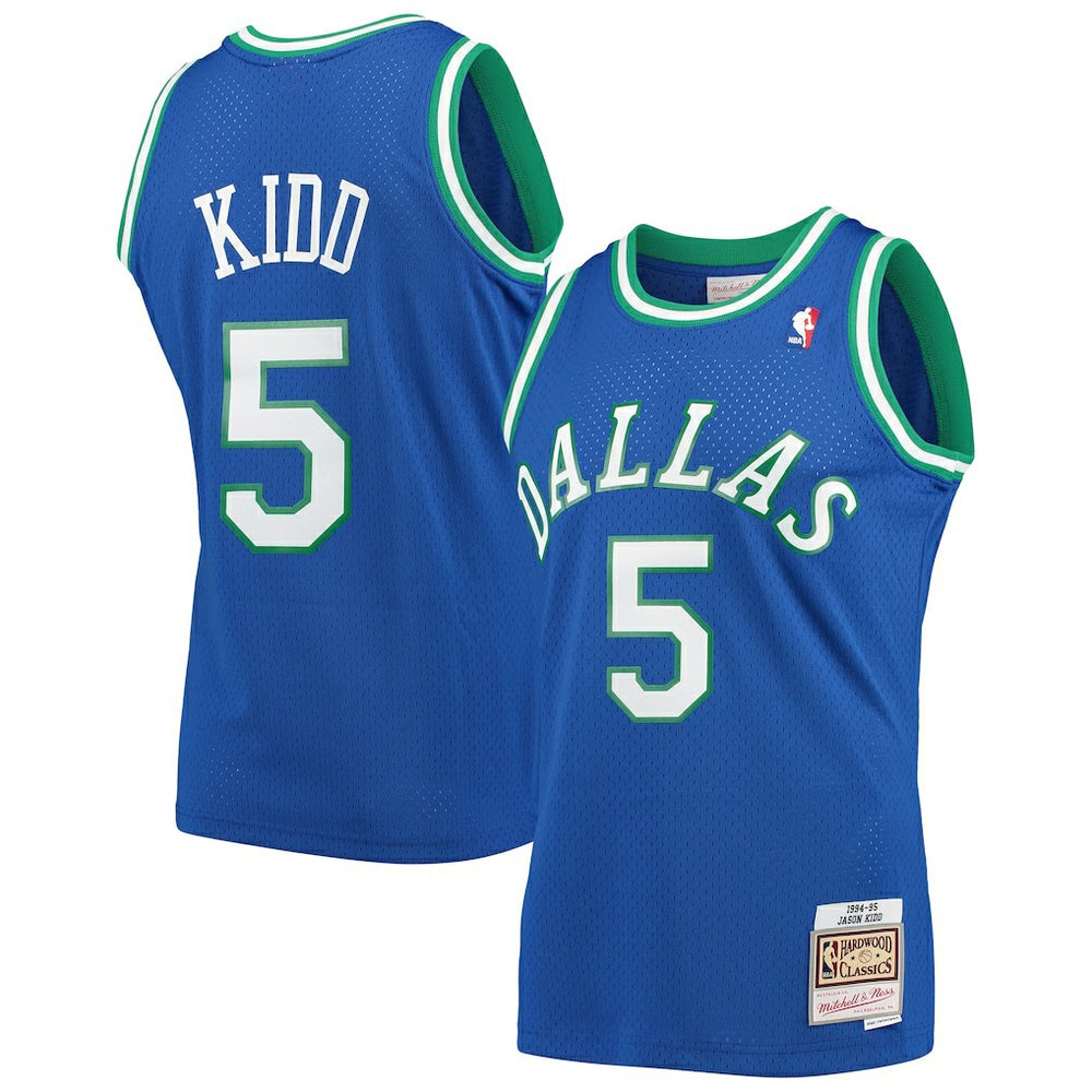 Jason Kidd Dallas Mavericks 1994/95 Hardwood Classics Swingman Jersey Blue - NBA