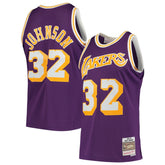 Magic Johnson Los Angeles Lakers 1984/85 Hardwood Classics Swingman Jersey Purple - NBA