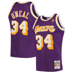 Shaquille O'Neal Los Angeles Lakers Hardwood Classics Swingman Jersey Purple - NBA
