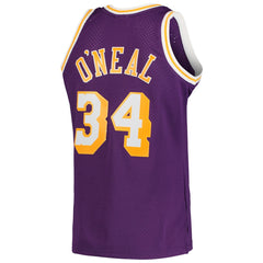 Shaquille O'Neal Los Angeles Lakers Hardwood Classics Swingman Jersey Purple - NBA