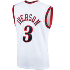 Allen Iverson Philadelphia 76ers Hardwood Classics Swingman Jersey White - NBA