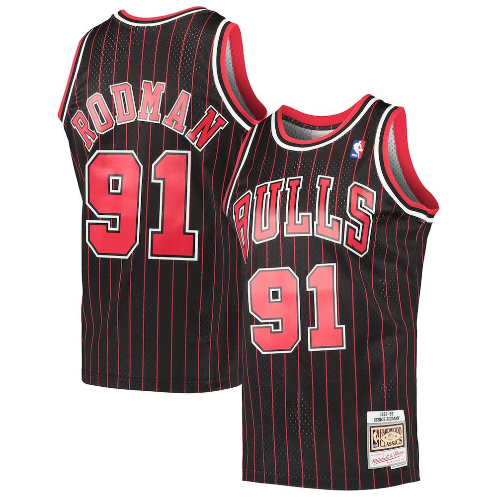 Dennis Rodman Chicago Bulls Hardwood Classics Swingman Jersey Black - NBA