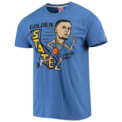 Stephen Curry Golden State Warriors Caricature Tri-Blend T-Shirt Royal - NBA