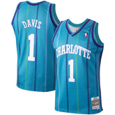 Baron Davis Charlotte Hornets 1999/00 Hardwood Classics Swingman Jersey Teal - NBA