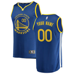 Golden State Warriors Youth 2019/20 Fast Break Custom Replica Jersey Royal Icon Edition - NBA