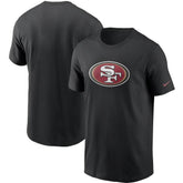 San Francisco 49ers Primetime Logo Essential T-Shirt Black | Nike for Sale