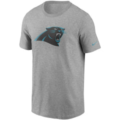 Carolina Panthers Primetime Logo Essential T-Shirt Heather Gray | Nike for Sale