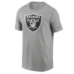 Las Vegas Raiders Primetime Logo Essential T-Shirt Heather Gray | Nike for Sale