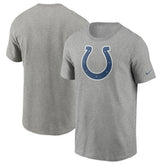 Indianapolis Colts Primetime Logo Essential T-Shirt Heather Gray | Nike for Sale