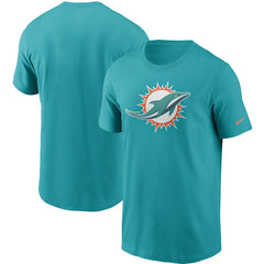 Miami Dolphins Primetime Logo Essential T-Shirt Aqua | Nike for Sale