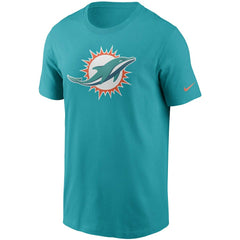 Miami Dolphins Primetime Logo Essential T-Shirt Aqua | Nike for Sale