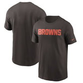 Cleveland Browns Team Wordmark T-Shirt Brown | Nike for Sale