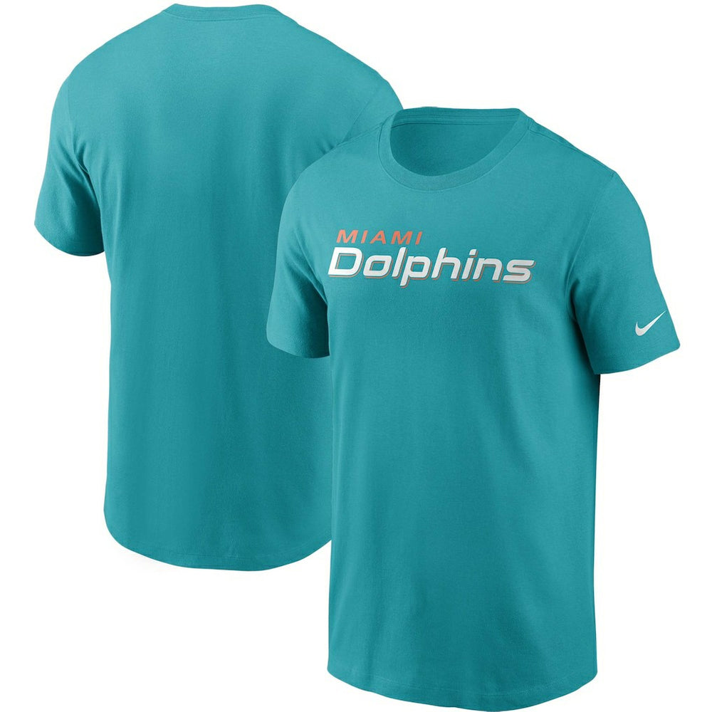 Miami Dolphins Team Wordmark T-Shirt Aqua | Nike for Sale