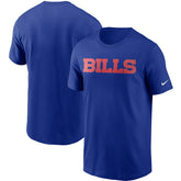 Buffalo Bills Team Wordmark T-Shirt Royal | Nike for Sale